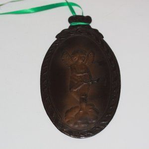 Antique Tin Angel Ornament Wall Art Christmas
